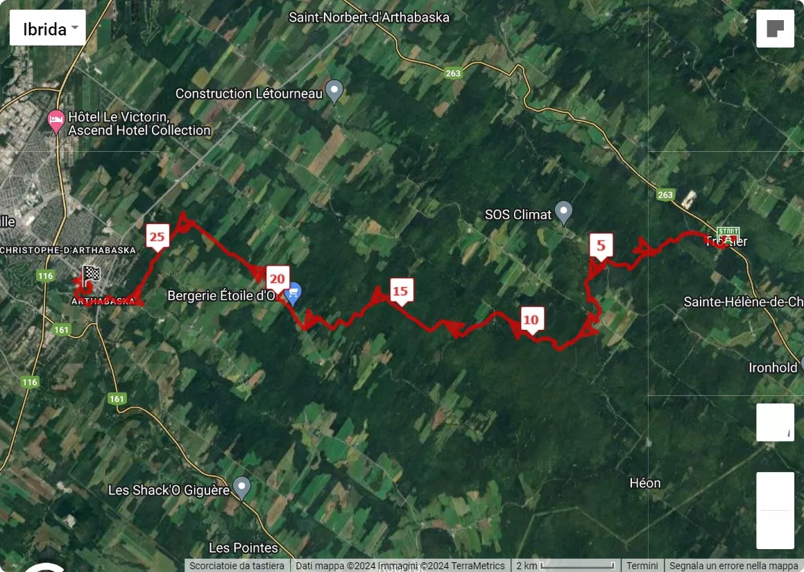 Notos Ultra Trail, 30 km race course map