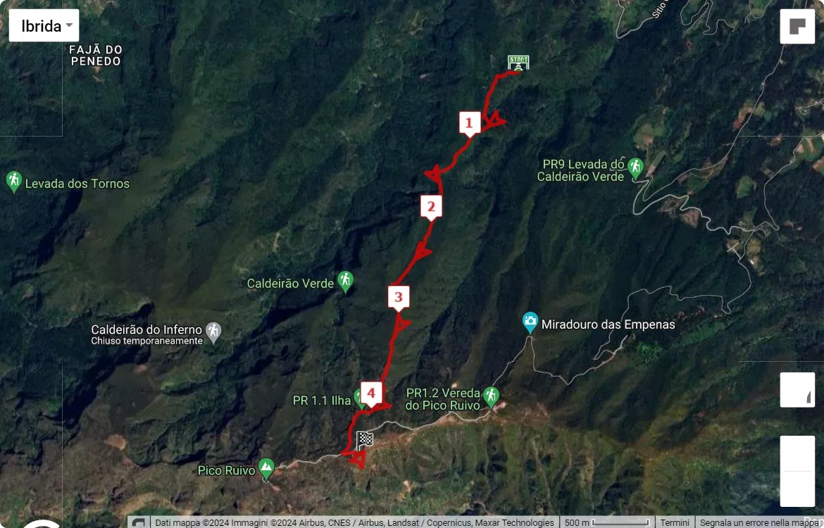 Ultra Skyrunning Madeira, mappa percorso gara 4.8 km