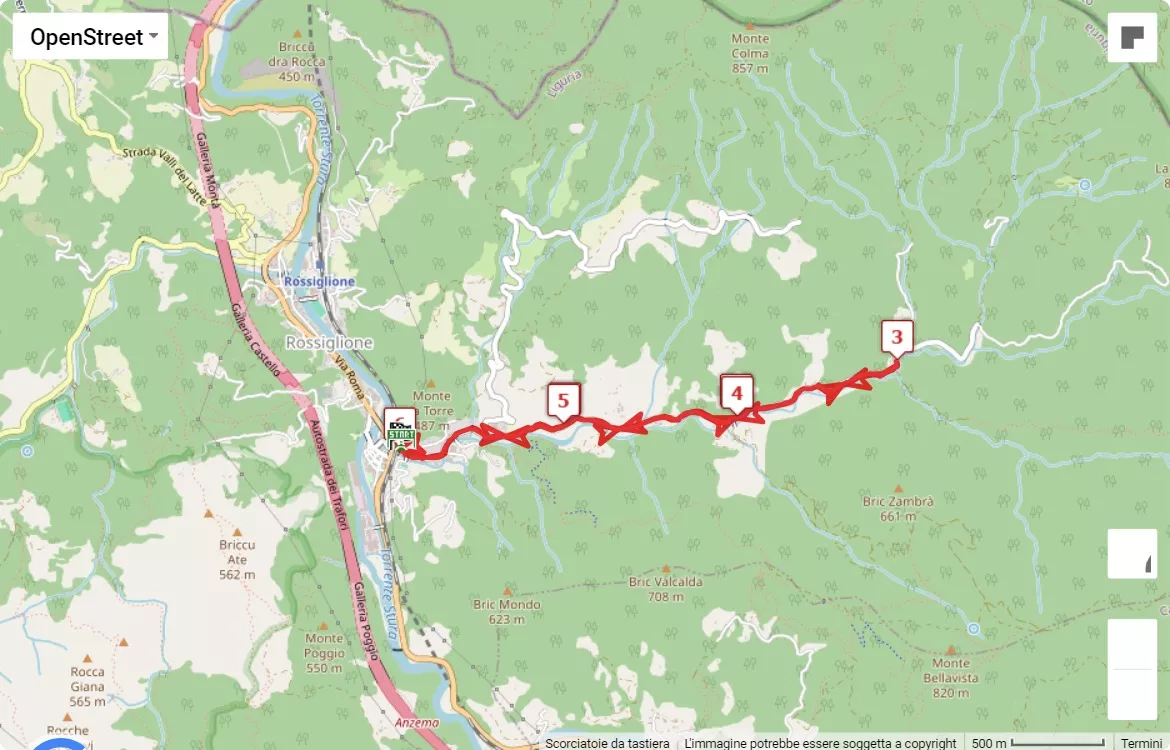 mappa percorso di gara Straberlino 2024
