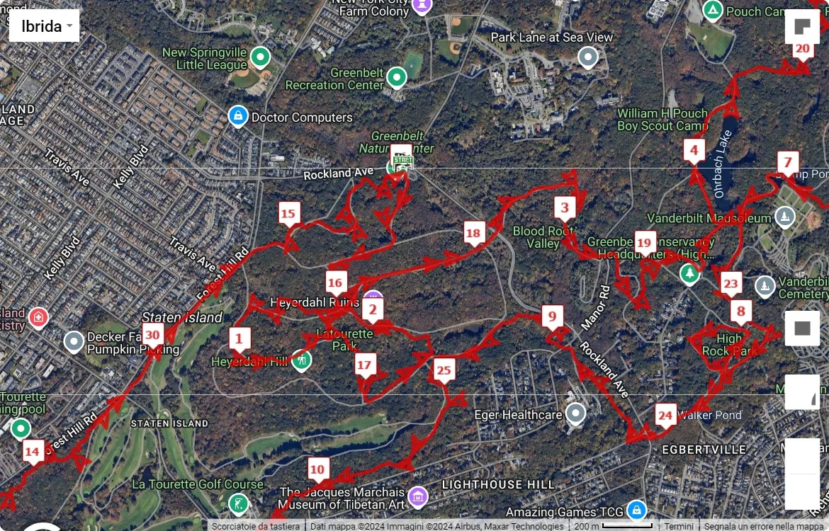 NYC Trail Mix 2024, mappa percorso gara 49.879 km